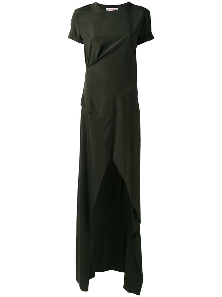 A.f.vandevorst Front Slit T-shirt Dress - Green