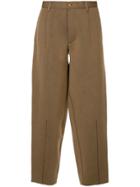 Kolor Cropped Loose Trousers - Brown