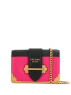 Prada Cahier Crossbody Bag - Pink