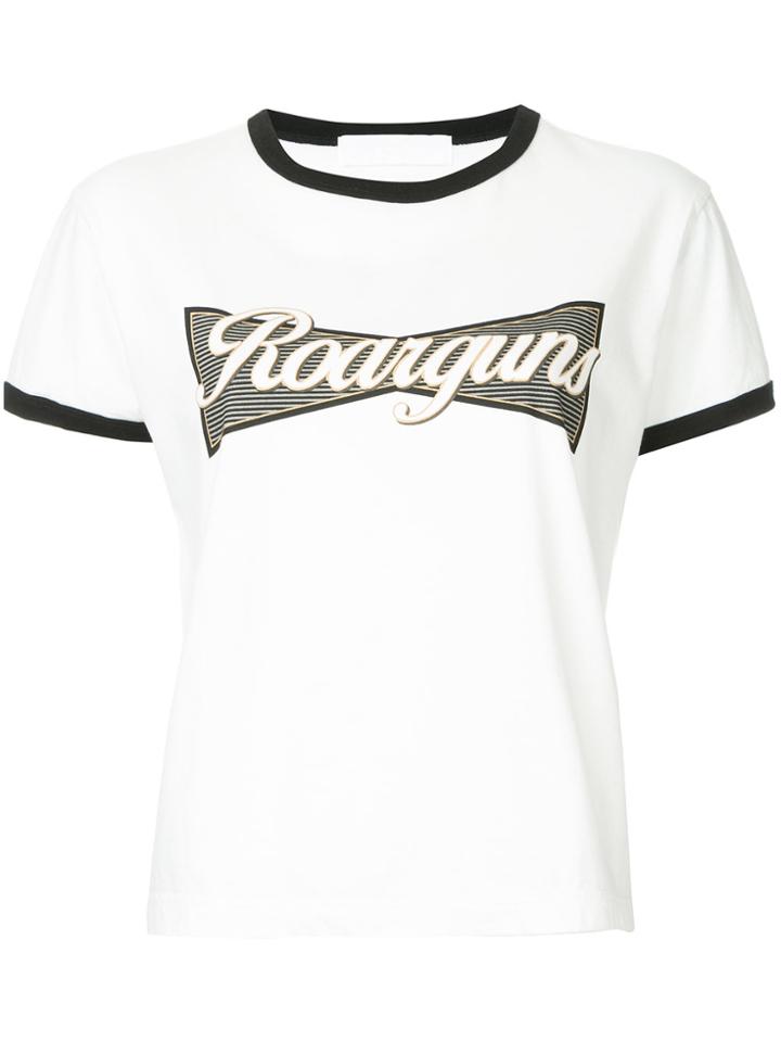 Roarguns Logo Print T-shirt - White