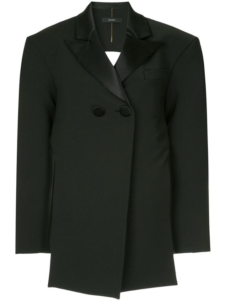 Ellery Incognito Backless Blazer - Black