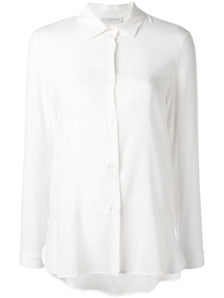 Le Tricot Perugia Classic Shirt - Nude & Neutrals