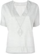 Hermès Vintage Triangular Boxy Blouse - Grey