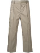 Tomorrowland Cropped Straight Trousers - Nude & Neutrals