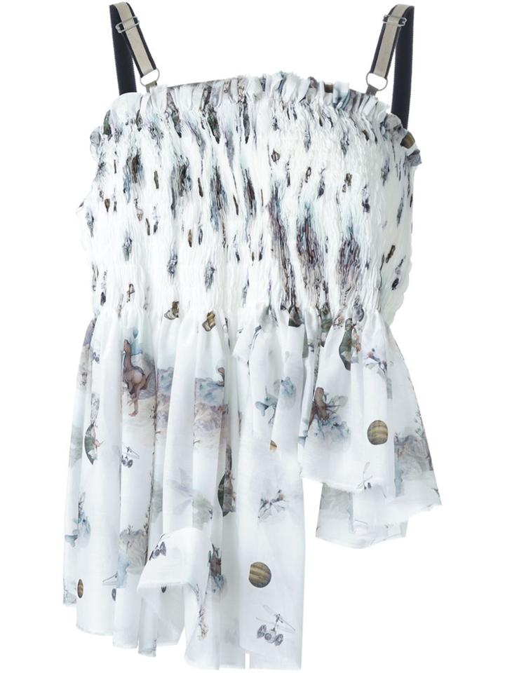 Anne Sofie Madsen Draped Smock Top - White