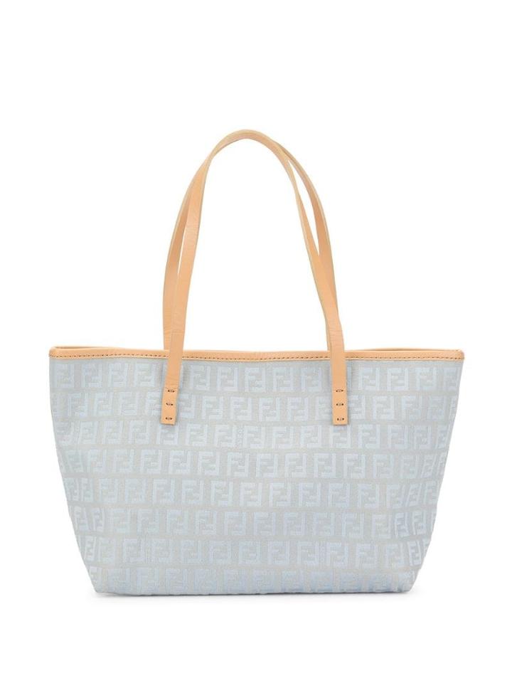 Fendi Pre-owned Mini Zucca Pattern Tote - Blue