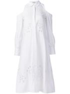 Suno Macrame Cut Out Shoulder Dress - White