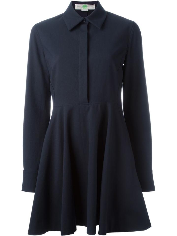 Stella Mccartney Classic Shirt Dress, Women's, Size: 38, Blue, Cotton/viscose