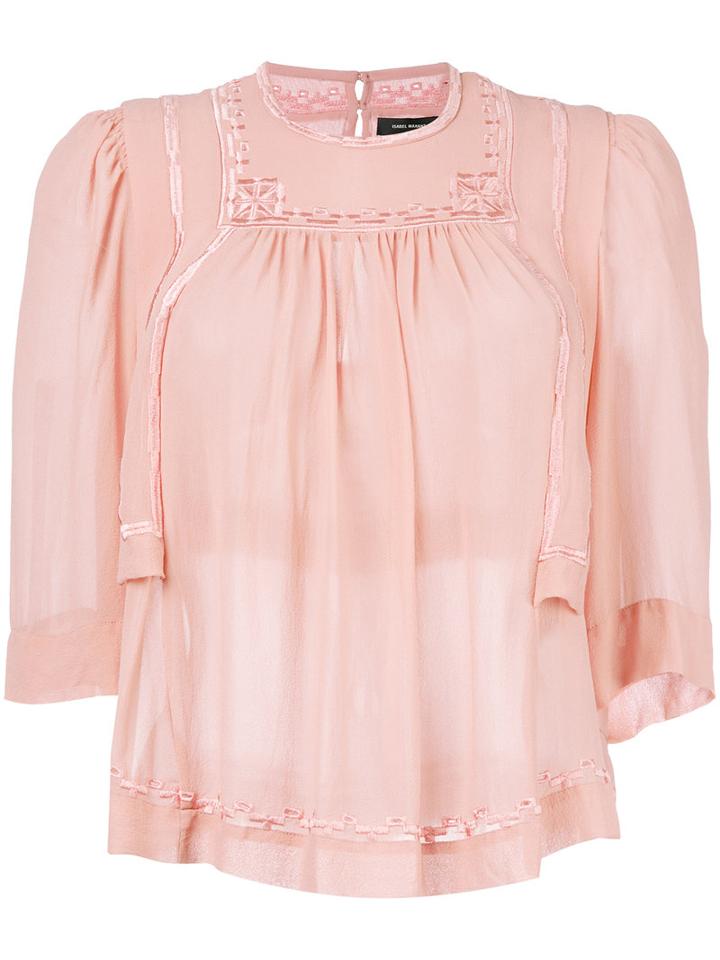Isabel Marant Mara Blouse, Women's, Size: 36, Pink/purple, Silk/viscose