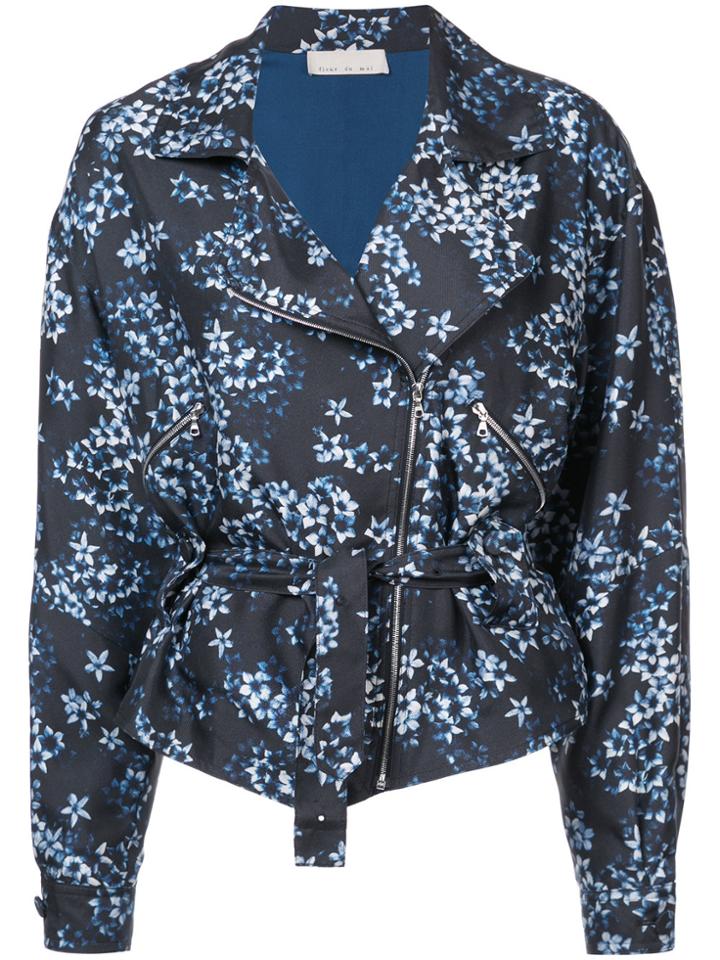 Fleur Du Mal Floral Zipped Jacket - Unavailable