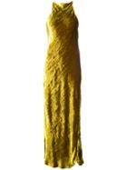 Khaite Velvet Dress - Yellow & Orange