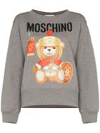 Moschino Roman Teddy Logo Sweatshirt - Grey