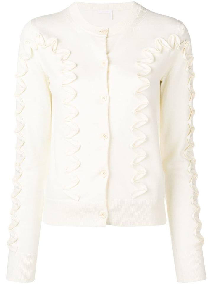 See By Chloé Ribbon Trim Cardigan - White