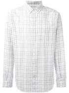 Norse Projects Checked Shirt, Men's, Size: Small, White, Cotton