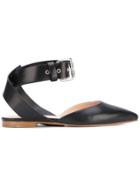 Monse Ankle Strap Ballerinas - Blue