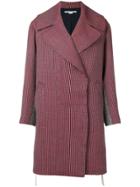 Stella Mccartney Striped Coat - Red