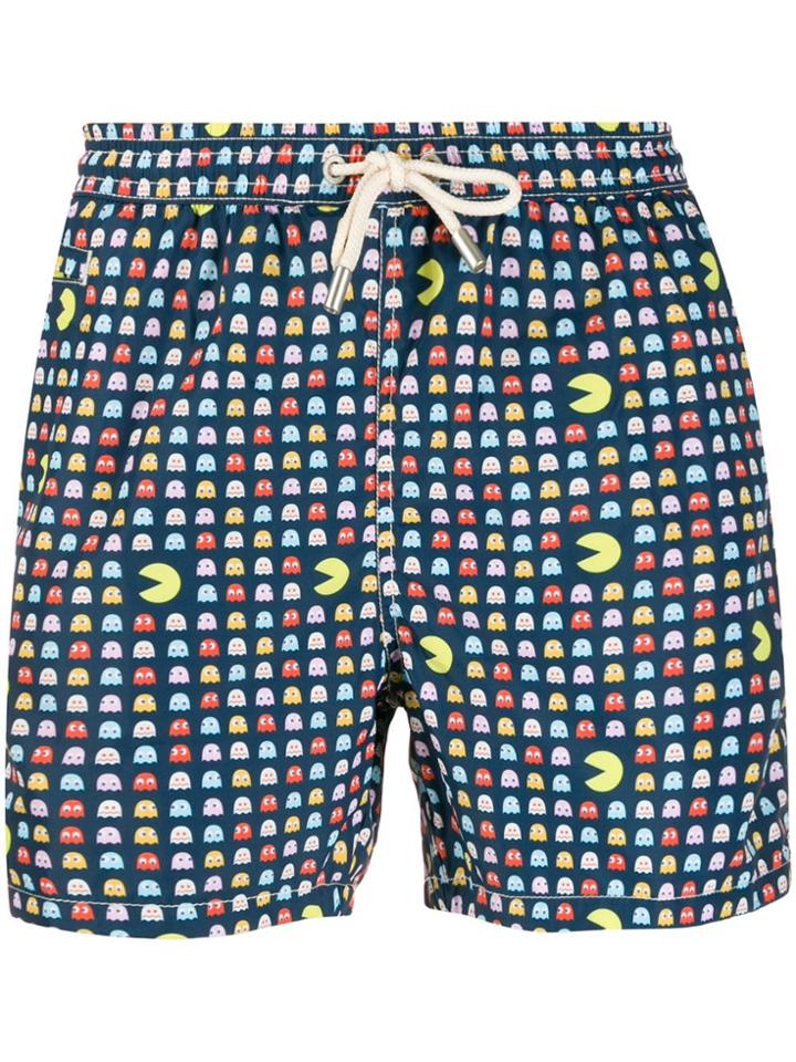 Mc2 Saint Barth Hungry Pacman Swimming Shorts - Blue