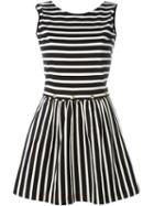 Maison Kitsuné Stripe Fit And Flare Dress