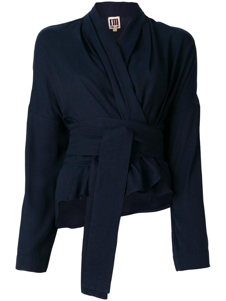 I'm Isola Marras Wrap Blouse - Blue