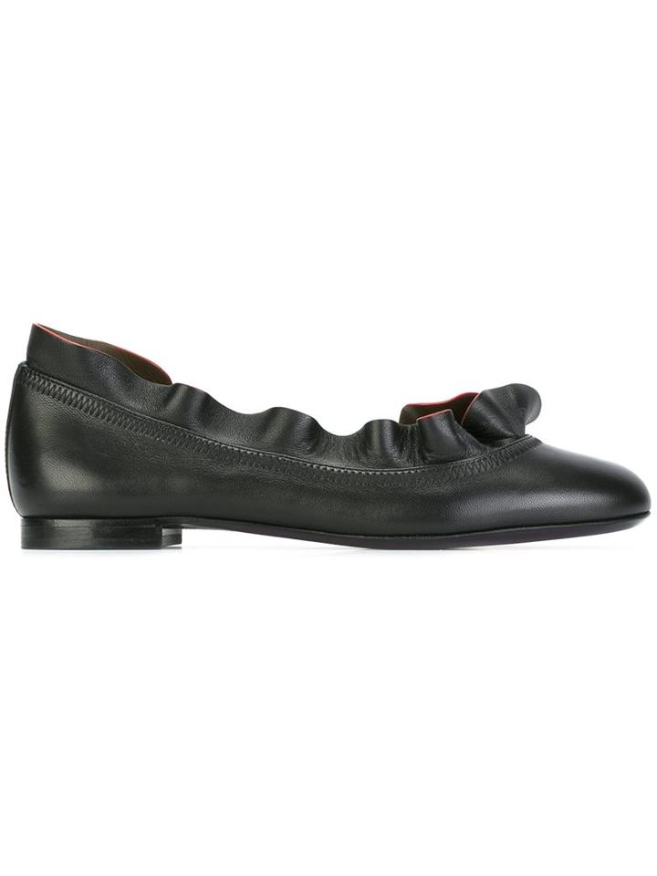 Fendi Frill Trim Ballerinas