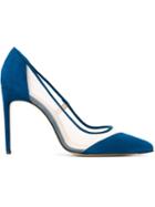 Bionda Castana Bay Pumps, Women's, Size: 39, Blue, Calf Leather/suede/nylon