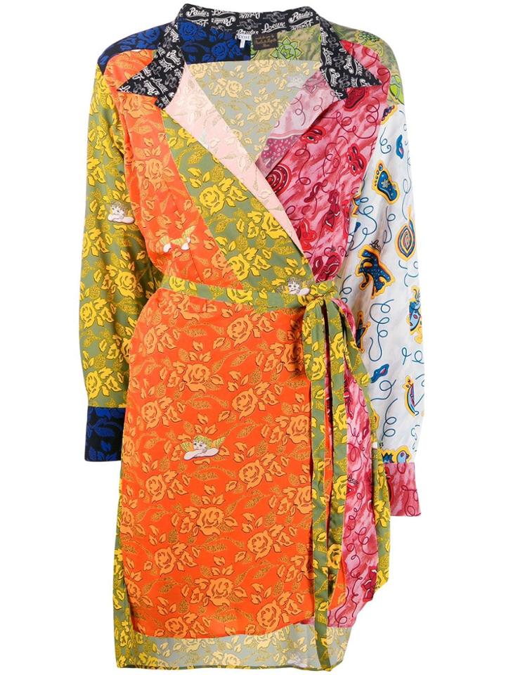 Loewe Wrap Front Dress - Orange