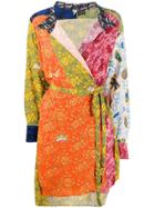 Loewe Wrap Front Dress - Orange