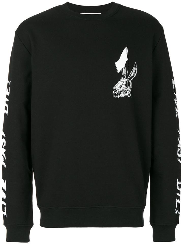Mcq Alexander Mcqueen Skull Print Sweatshirt - Black