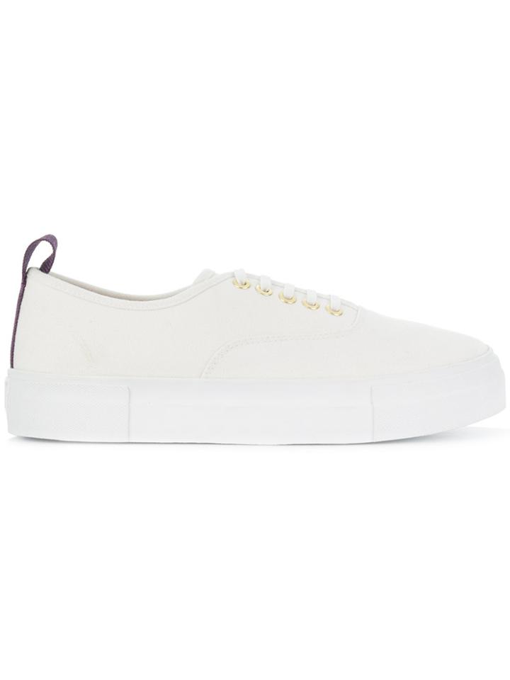 Eytys Contrast Pull Tab Sneakers - White