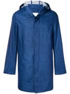 Mackintosh Dark Indigo Storm System Linen Short Hooded Coat Gm-007b/sh