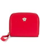 Versace Medusa Zipped Wallet - Red
