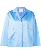 Forte Forte Boxy Shirt Jacket - Blue