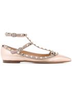Valentino Valentino Garavani Rockstud Ballerinas - Metallic