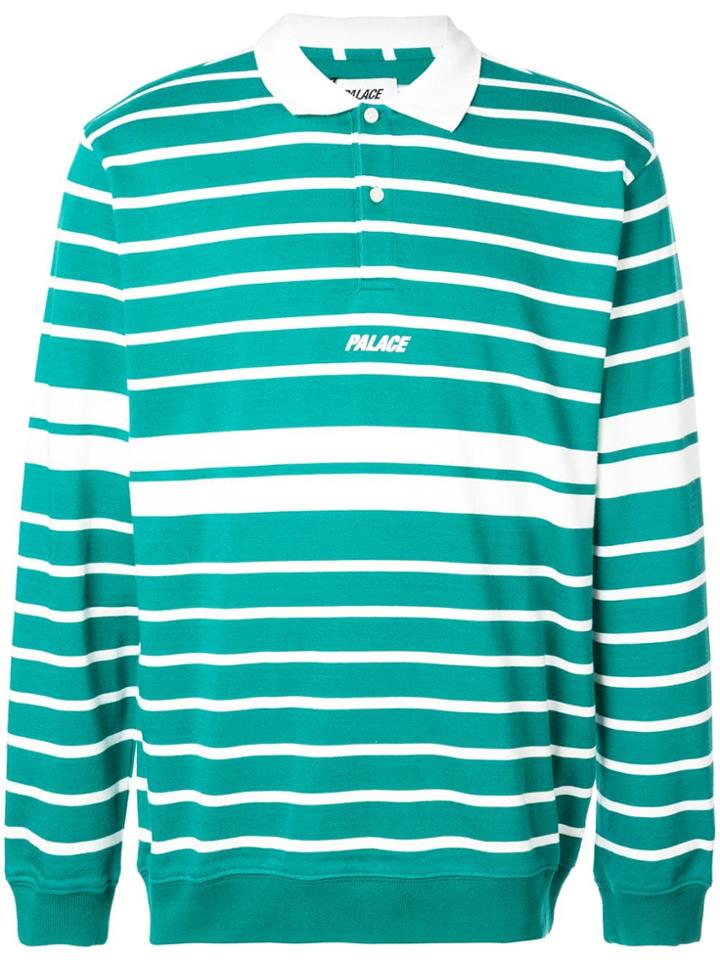 Palace Striped Polo Shirt - Green