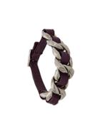 Chanel Vintage Woven Detail Bracelet - Purple