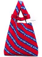 Alexander Wang Knit Jacquard Logo Tote - Blue