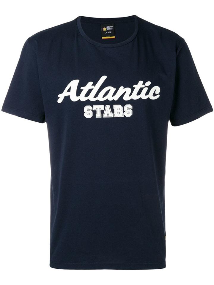 Atlantic Stars Logo Print T-shirt - Blue