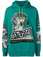 Diesel Hoodie With A3sth3tic Patch - Green