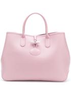 Longchamp Metallic Lock Tote Bag - Pink & Purple