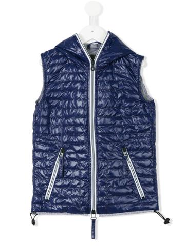 Duvetica Kids - Padded Vest - Kids - Cotton/feather Down/polyamide - 2 Yrs, Blue