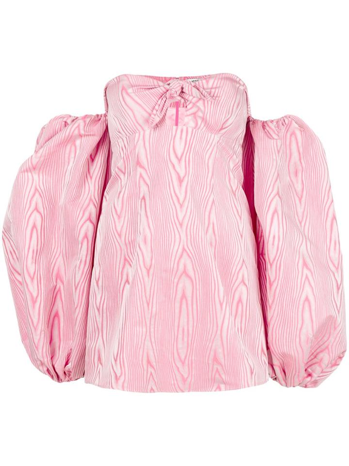 Attico Puff Sleeve Dress - Pink & Purple