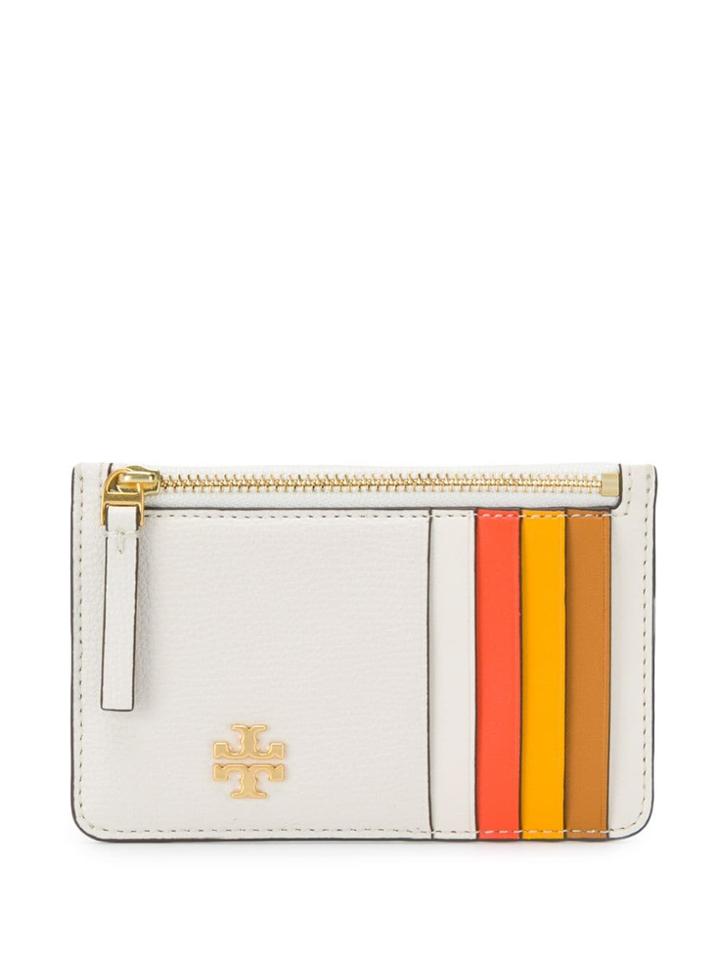 Tory Burch Colour Block Coin Purse - Neutrals