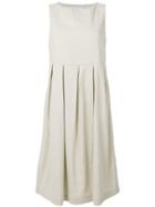 Fabiana Filippi Pleated Shift Dress - Nude & Neutrals