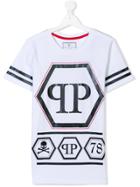 Philipp Plein Junior Teen Pp Logo T-shirt - White