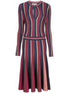 Jonathan Simkhai Striped Pleated Detail Dress - Multicolour