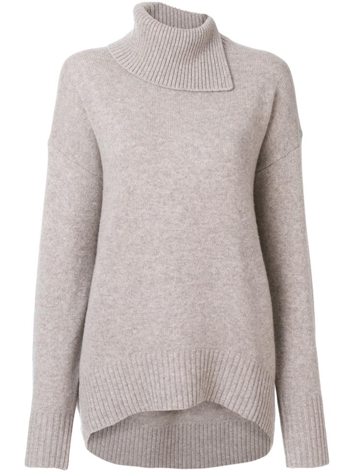 Joseph Roll Neck Sweater - Grey