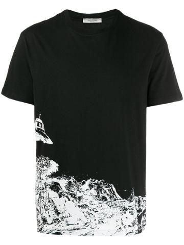 Valentino X Undercover Time Traveller Print T-shirt - Black