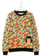 10x10 An Italian Theory Kids - Crowd Print Sweatshirt - Kids - Cotton - 14 Yrs