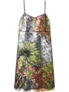 Rochas Lace Overlay Shift Dress, Women's, Size: 40, Cotton/silk/polyester