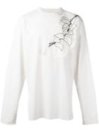 Damir Doma Patched T-shirt, Men's, Size: Large, White, Cotton
